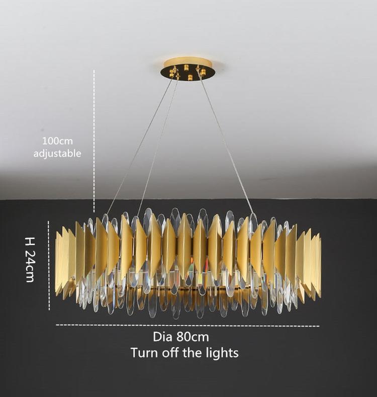 Flavian Halo Crystal Chandelier - Lightings Menu
