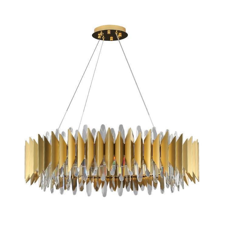 Flavian Halo Crystal Chandelier - Lightings Menu
