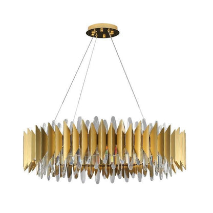 Flavian Halo Crystal Chandelier - Lightings Menu