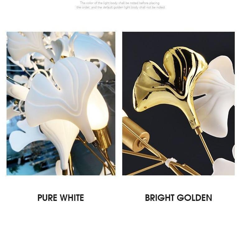 Fleur - de - lis Ceramic Branch Chandelier - Lightings Menu