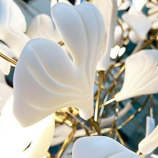 Fleur - de - lis Ceramic Branch Chandelier - Lightings Menu
