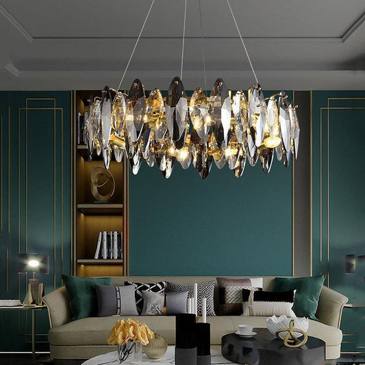 Flor Crystal Round Chandelier - Lightings Menu