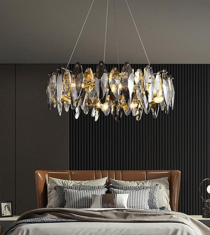 Flor Crystal Round Chandelier - Lightings Menu