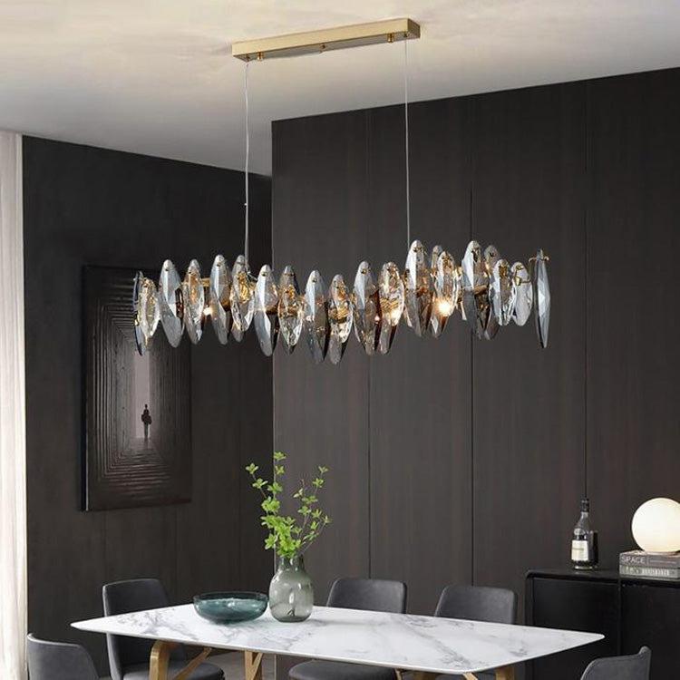 Flor Linear Chandelier for Dining Room - Lightings Menu