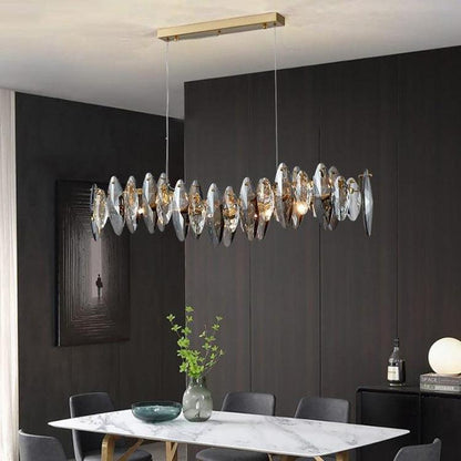 Flor Linear Chandelier for Dining Room - Lightings Menu
