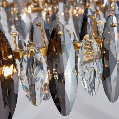 Flora Crystal Ring Chandelier 32" - Lightings Menu