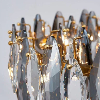 Flora Crystal Ring Chandelier 39" - Lightings Menu