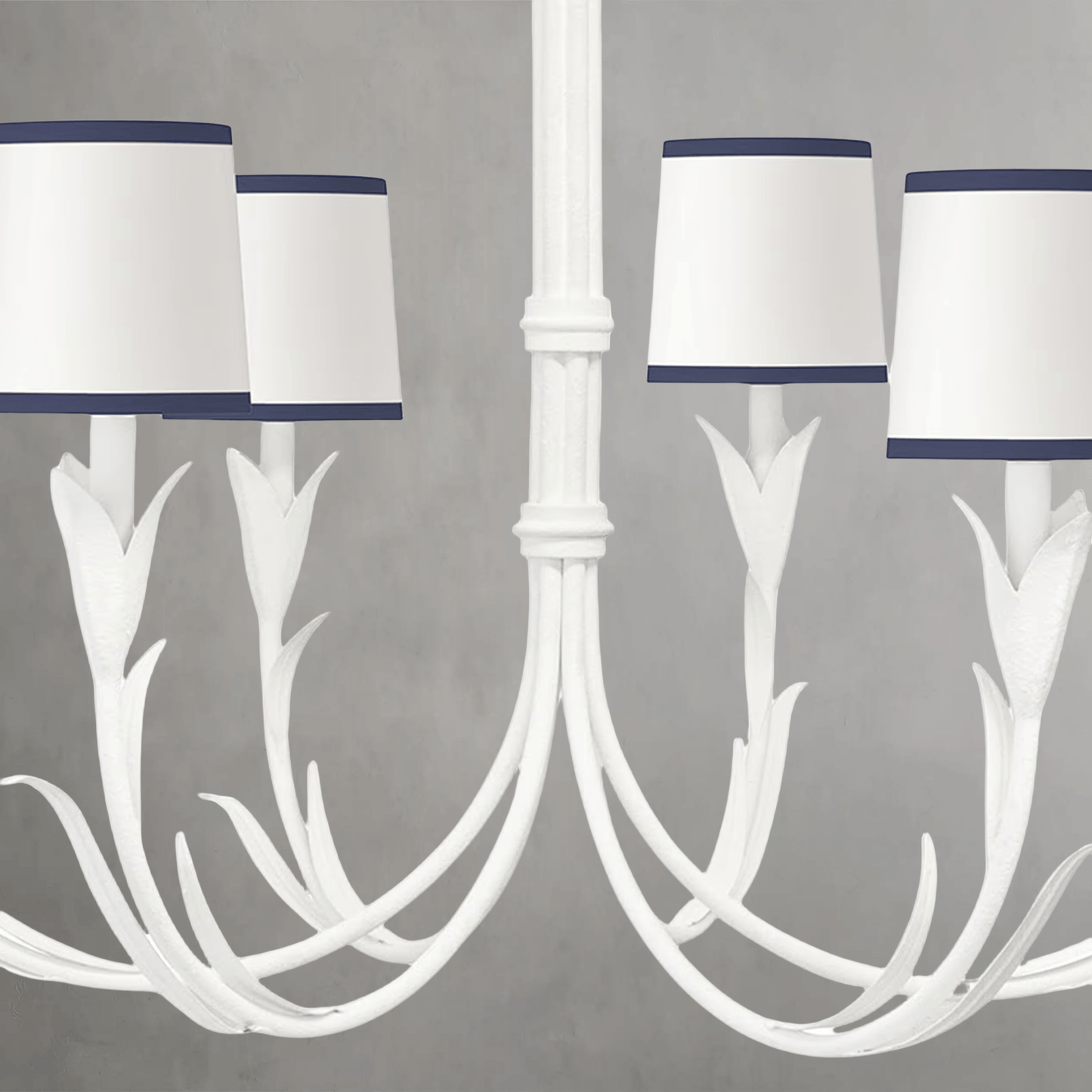 Fontara Dark Blue Reed Chandelier - Lightings Menu