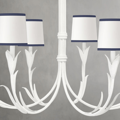 Fontara Dark Blue Reed Chandelier - Lightings Menu
