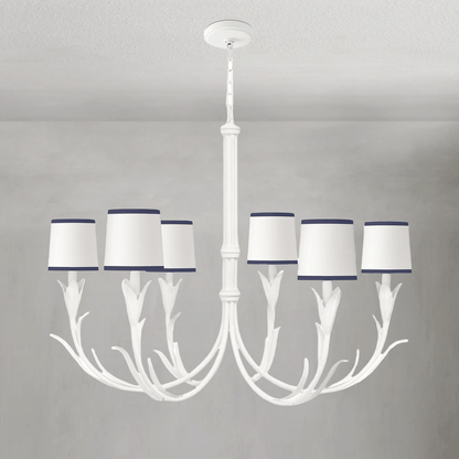 Fontara Dark Blue Reed Chandelier - Lightings Menu