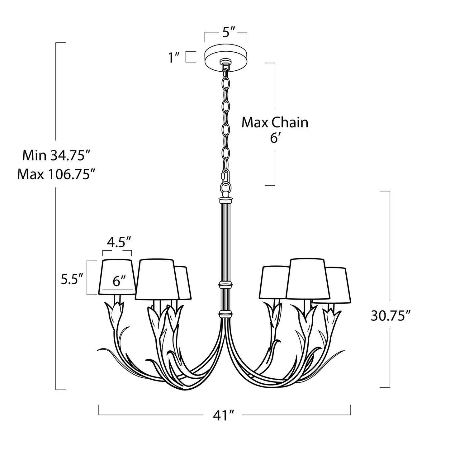 Fontara Dark Blue Reed Chandelier - Lightings Menu
