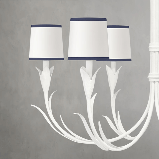 Fontara Dark Blue Reed Chandelier - Lightings Menu