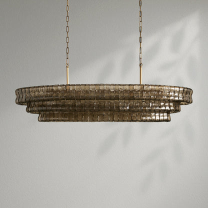 Ghiacco Oval Chandelier - Lightings Menu