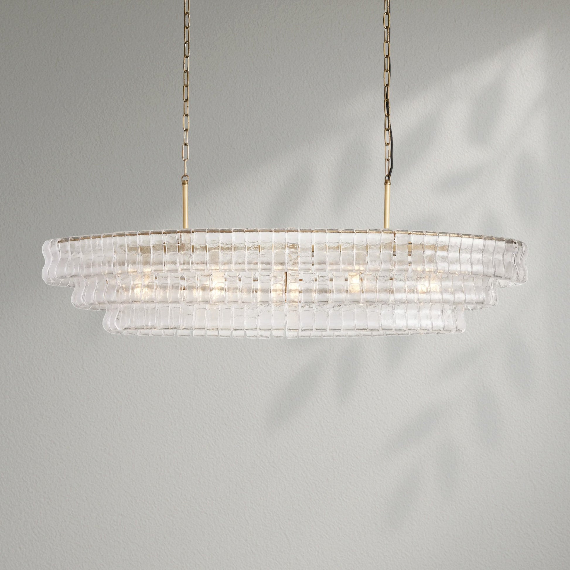 Ghiacco Oval Chandelier - Lightings Menu