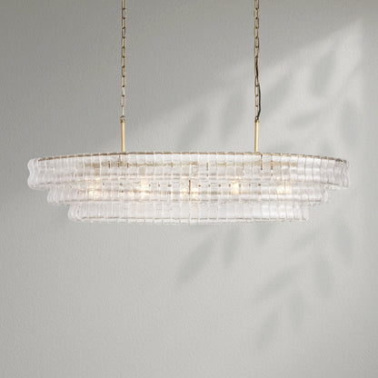 Ghiacco Oval Chandelier - Lightings Menu