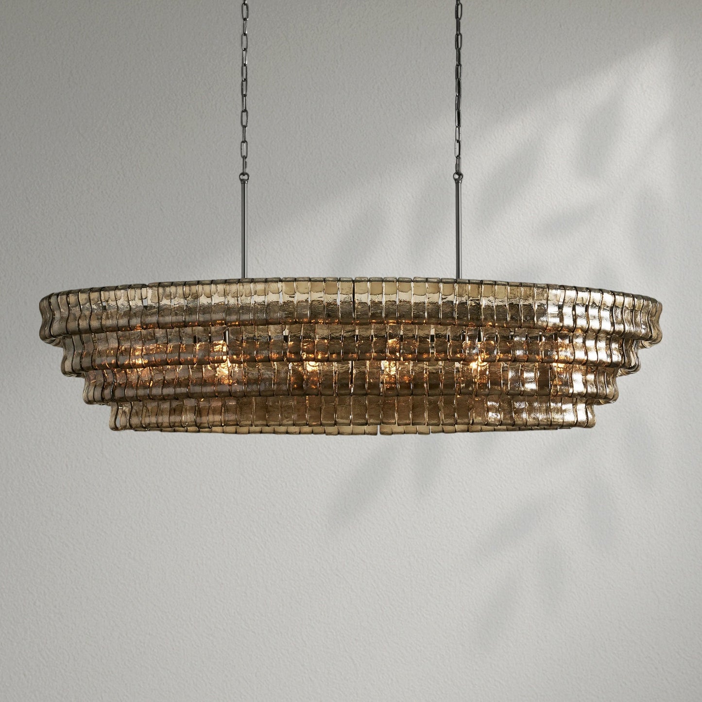 Ghiacco Oval Chandelier - Lightings Menu