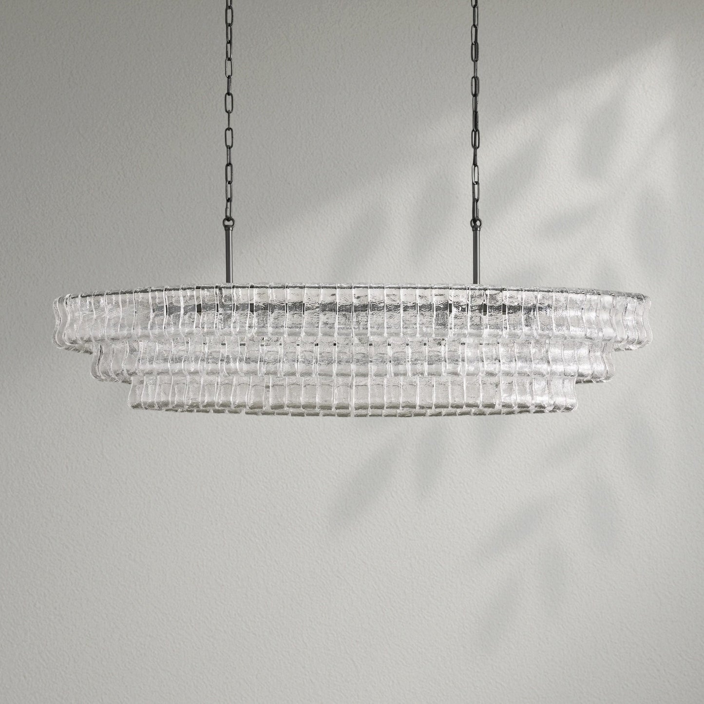 Ghiacco Oval Chandelier - Lightings Menu