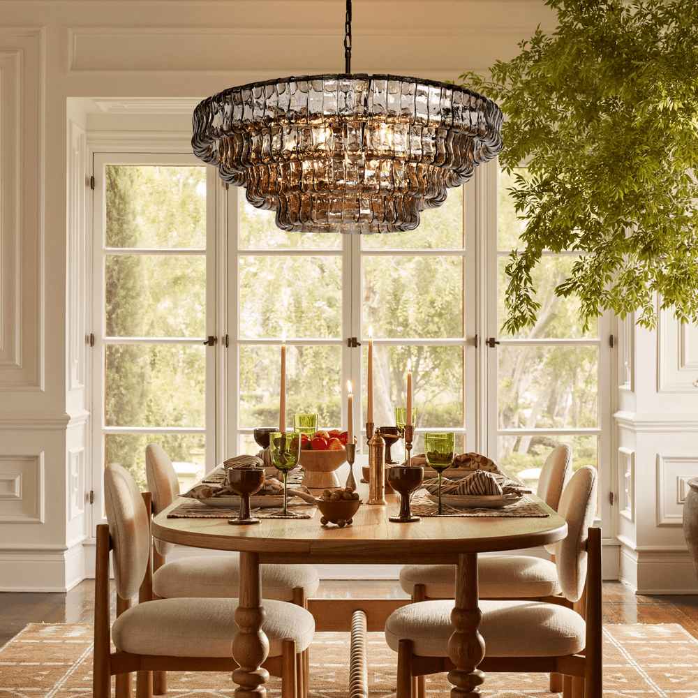 Ghiacco Round Chandelier - Lightings Menu