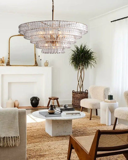 Ghiacco Round Chandelier - Lightings Menu