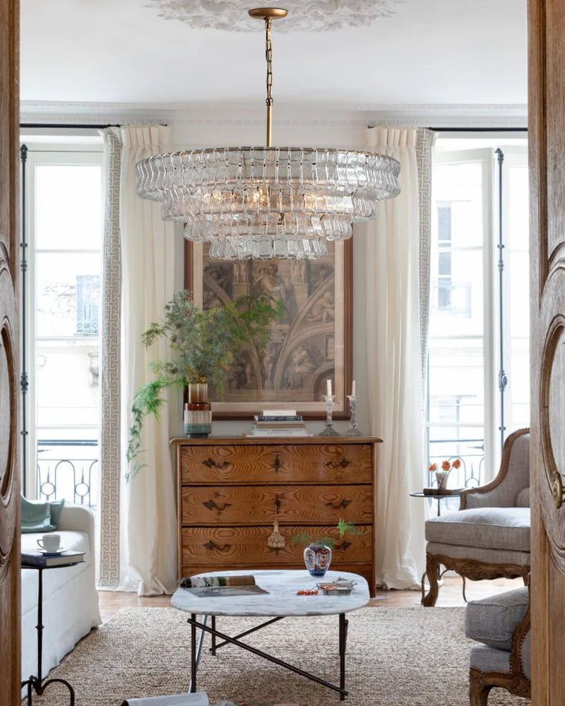Ghiacco Round Chandelier - Lightings Menu