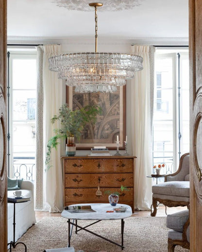 Ghiacco Round Chandelier - Lightings Menu