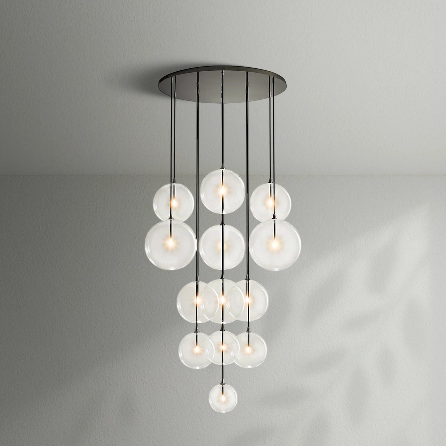 Glass Globe Mobile Cluster Chandelier - Lightings Menu