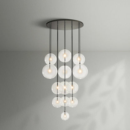 Glass Globe Mobile Cluster Chandelier - Lightings Menu