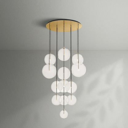 Glass Globe Mobile Cluster Chandelier - Lightings Menu