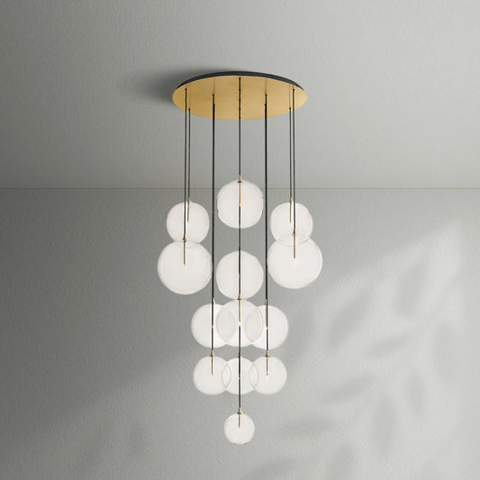 Glass Globe Mobile Cluster Chandelier - Lightings Menu