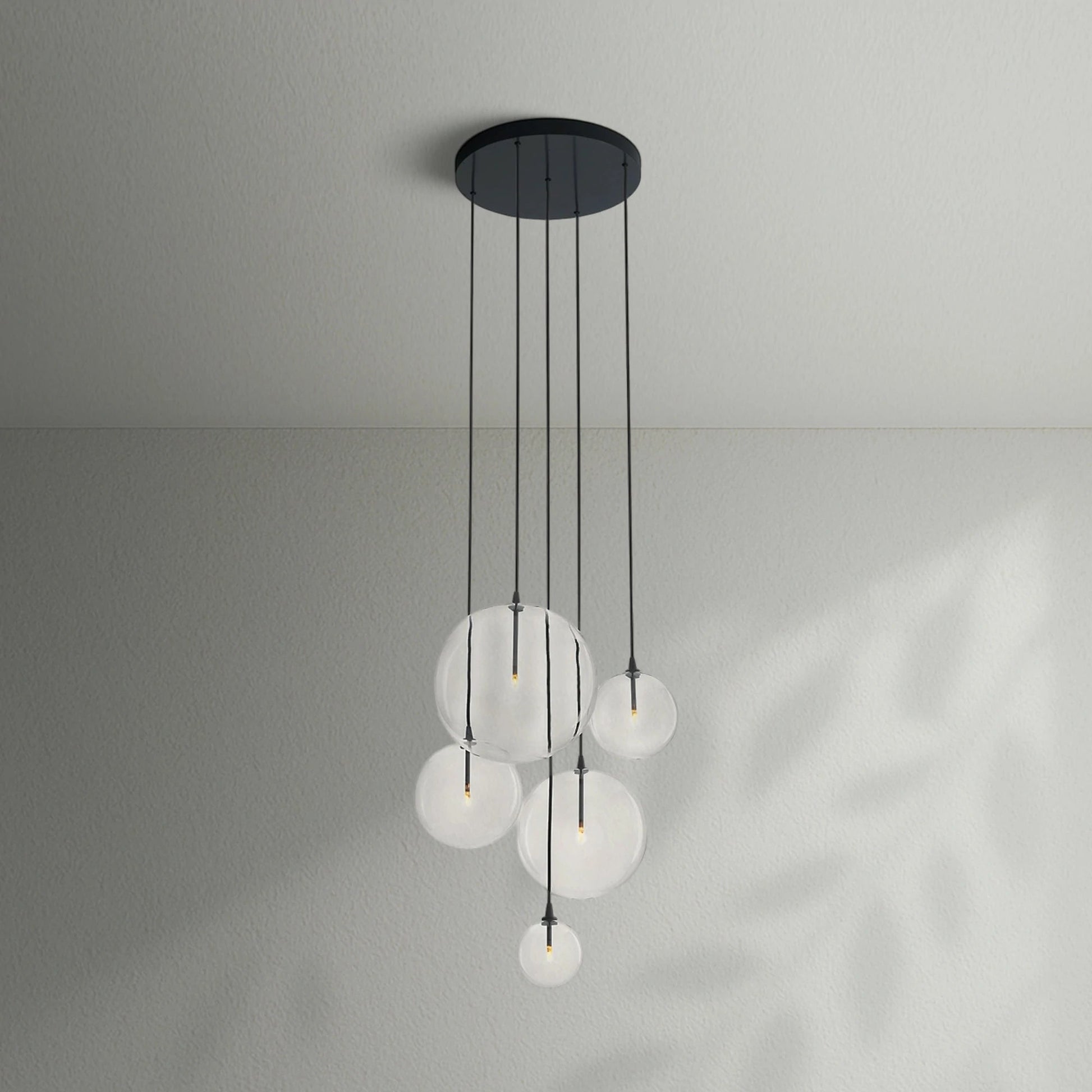 Glass Globe Mobile Cluster Chandelier - Lightings Menu