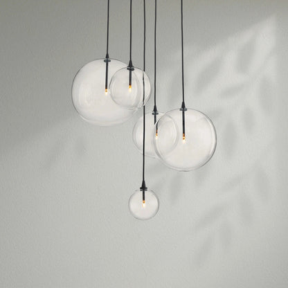 Glass Globe Mobile Cluster Chandelier - Lightings Menu