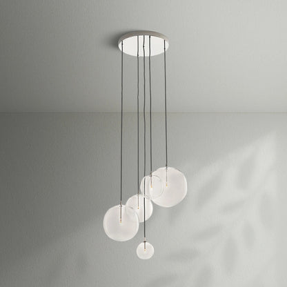 Glass Globe Mobile Cluster Chandelier - Lightings Menu
