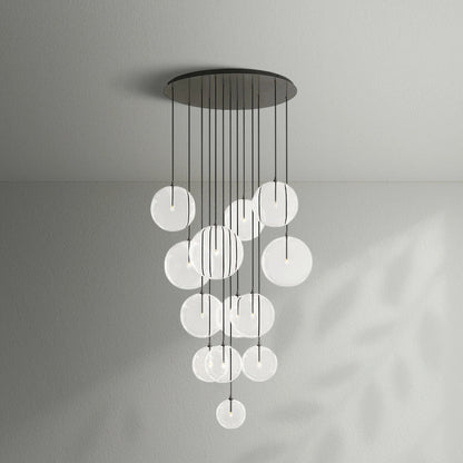 Glass Globe Mobile Cluster Chandelier - Lightings Menu