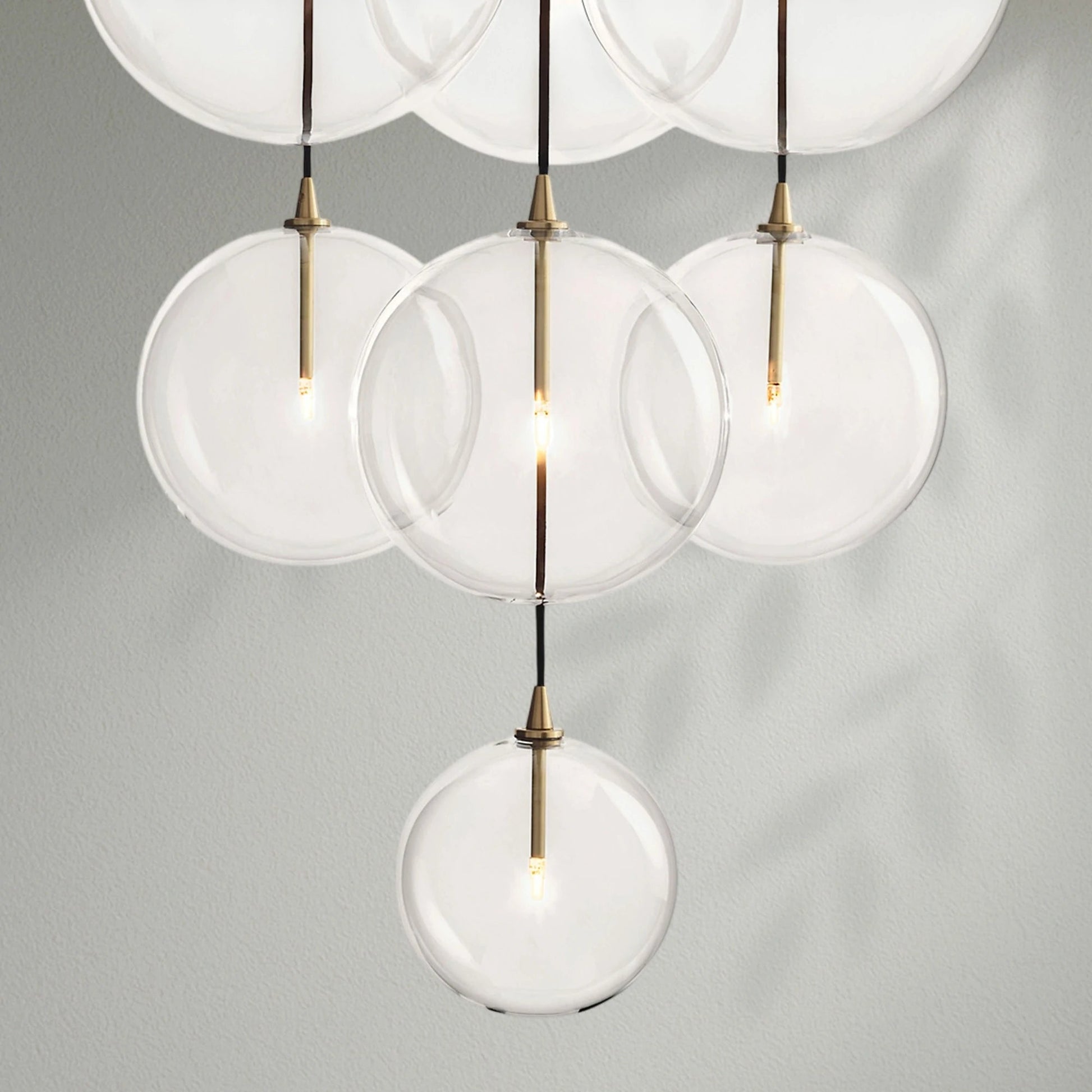 Glass Globe Mobile Cluster Chandelier - Lightings Menu