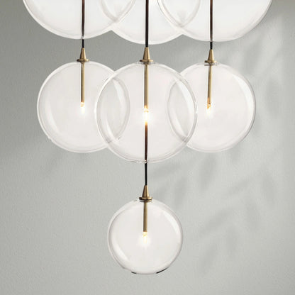 Glass Globe Mobile Cluster Chandelier - Lightings Menu