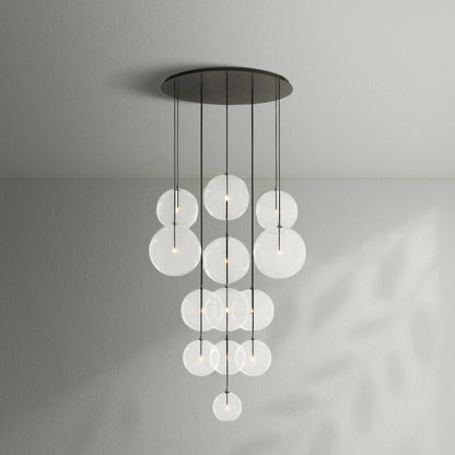 Glass Globe Mobile Cluster Chandelier - Lightings Menu