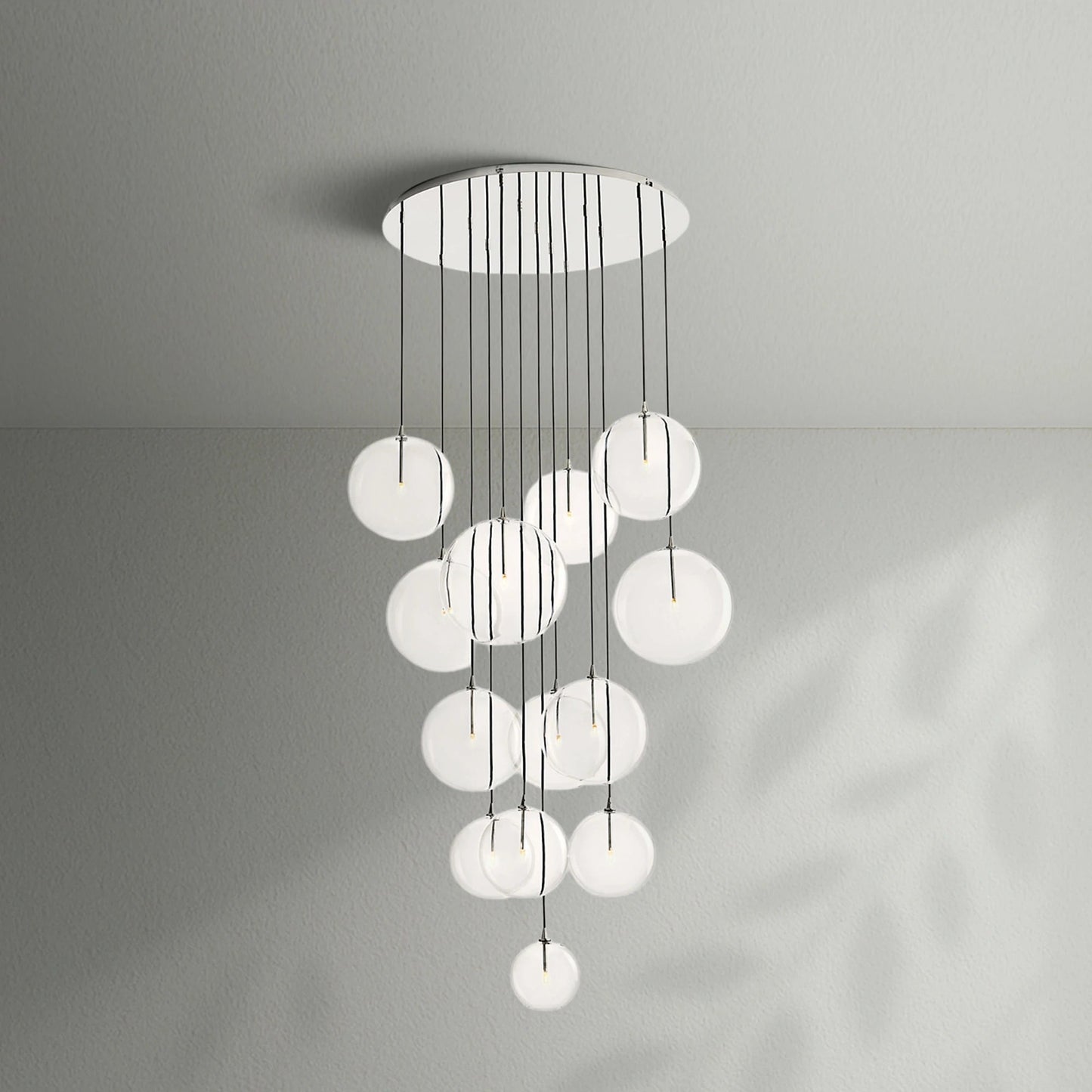 Glass Globe Mobile Cluster Chandelier - Lightings Menu