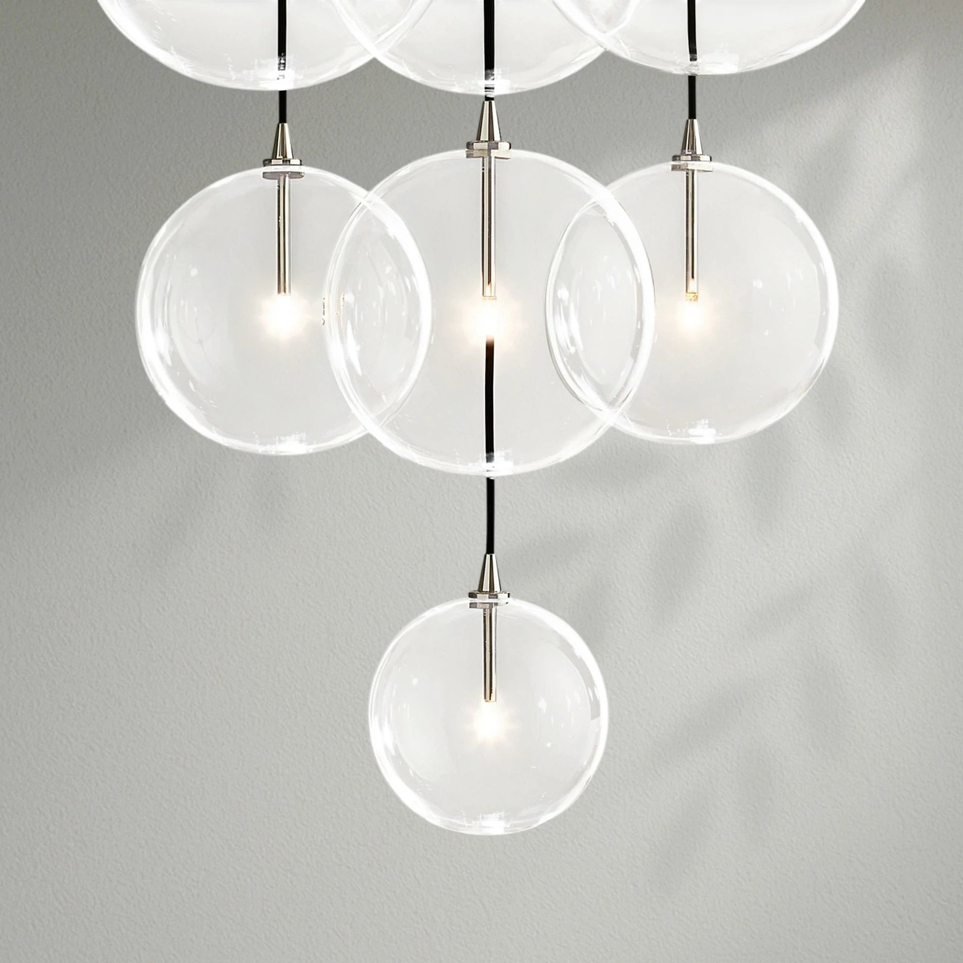 Glass Globe Mobile Cluster Chandelier - Lightings Menu
