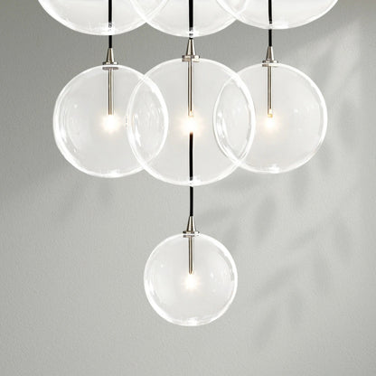 Glass Globe Mobile Cluster Chandelier - Lightings Menu