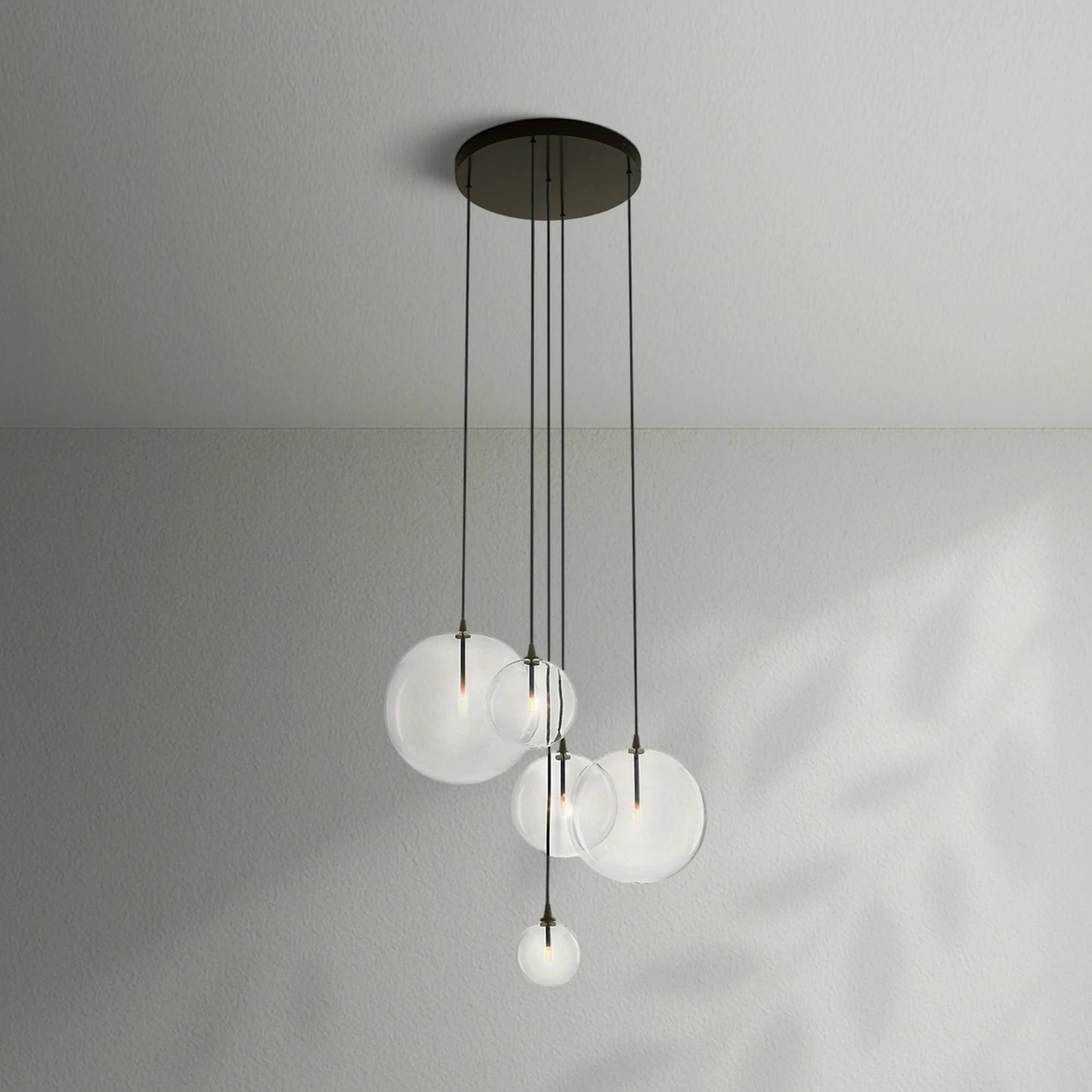 Glass Globe Mobile Cluster Chandelier - Lightings Menu