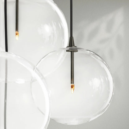 Glass Globe Mobile Cluster Chandelier - Lightings Menu