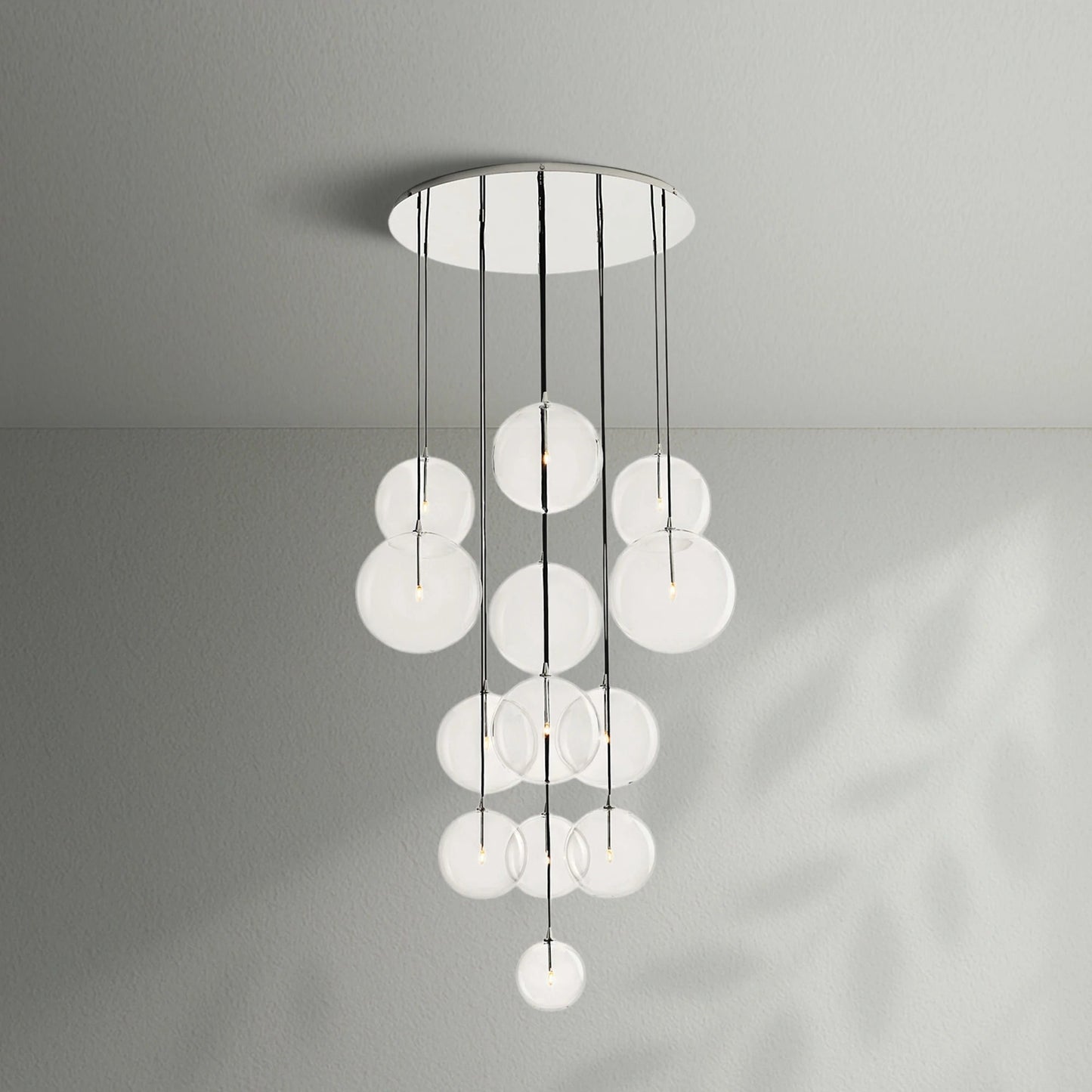 Glass Globe Mobile Cluster Chandelier - Lightings Menu