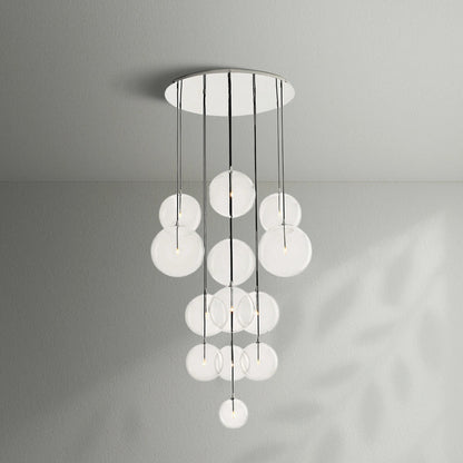 Glass Globe Mobile Cluster Chandelier - Lightings Menu