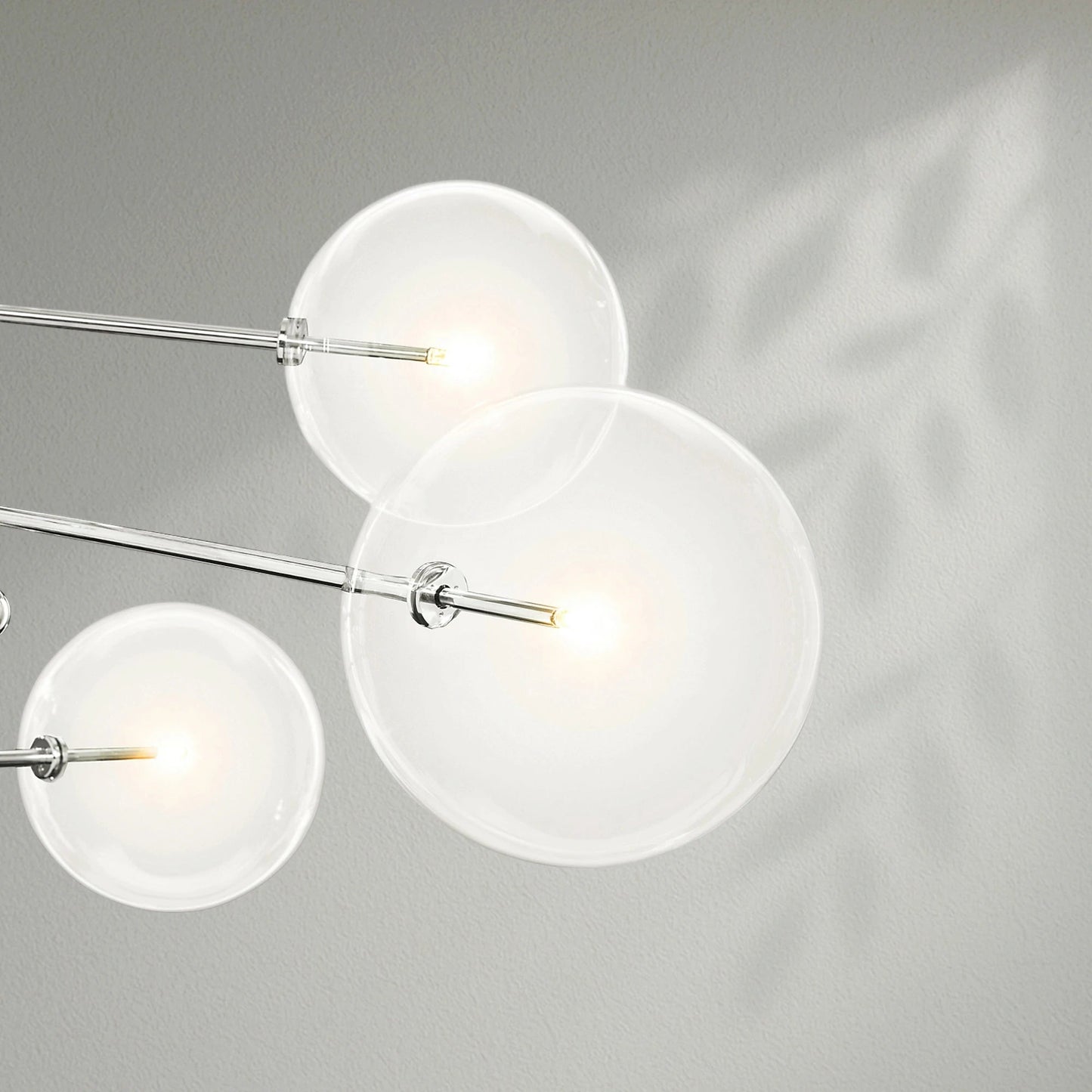Glass Globe Mobile Eight - Arm Chandelier - Lightings Menu