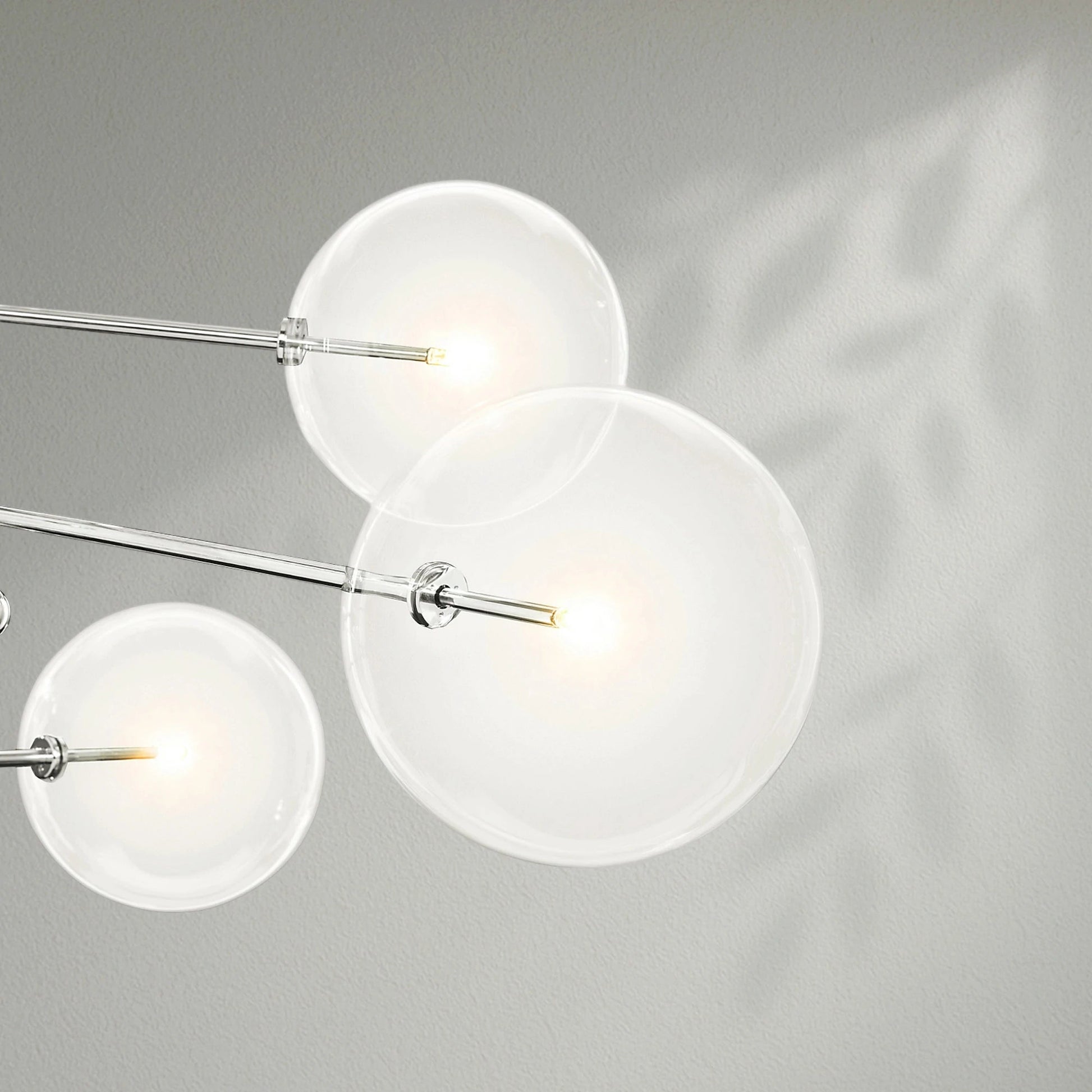 Glass Globe Mobile Eight - Arm Chandelier - Lightings Menu