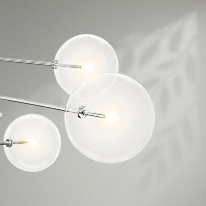 Glass Globe Mobile Eight - Arm Chandelier - Lightings Menu