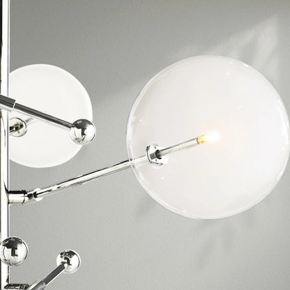 Glass Globe Mobile Six - Arm Chandelier - Lightings Menu