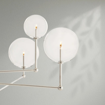 Glass Globe Mobile Three - Arm Chandelier - Lightings Menu