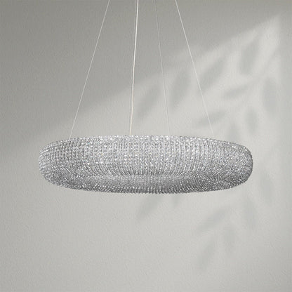 Halos Crystal Round Chandelier - Lightings Menu