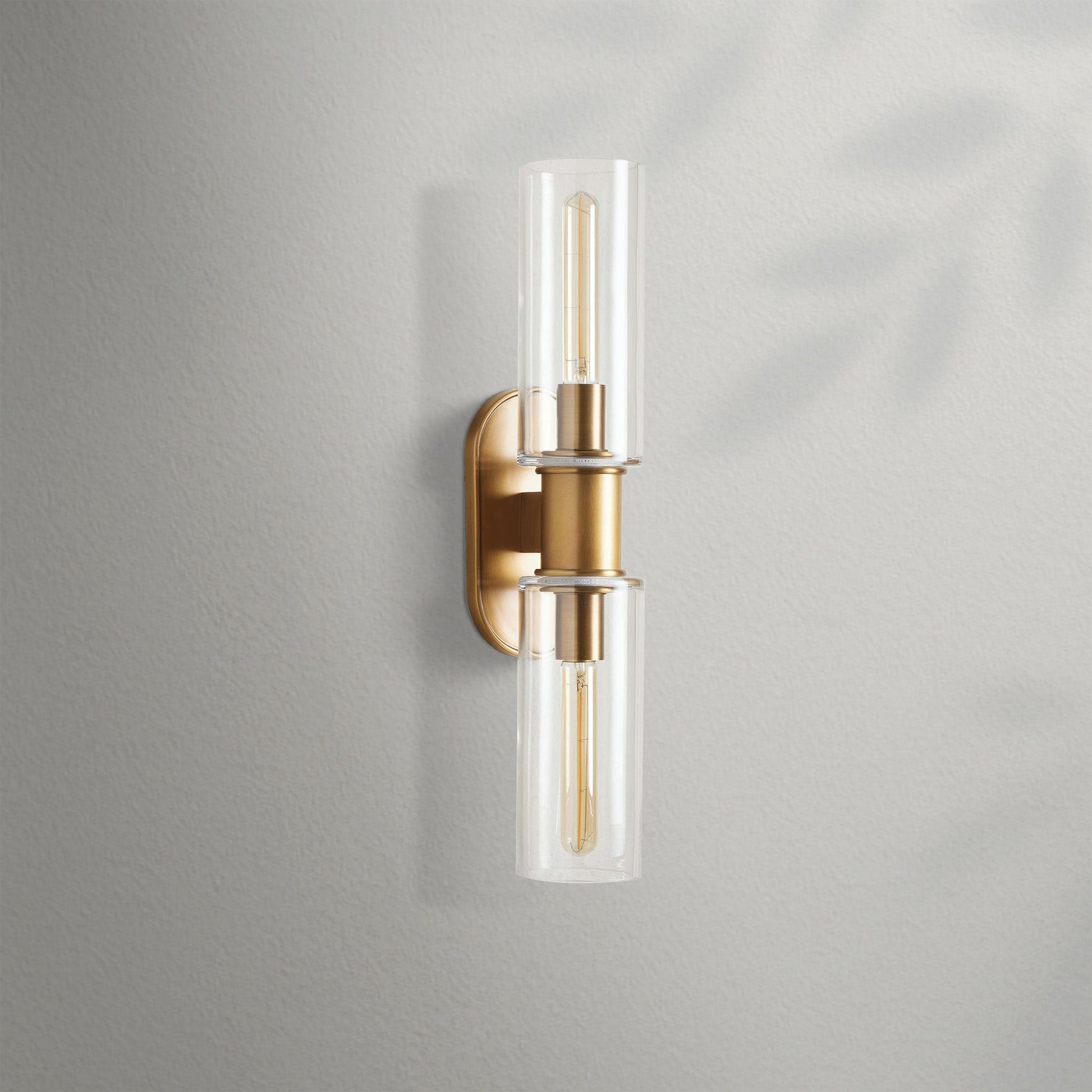 Harlien Clear Glass 2 - Light Wall Sconce - Lightings Menu